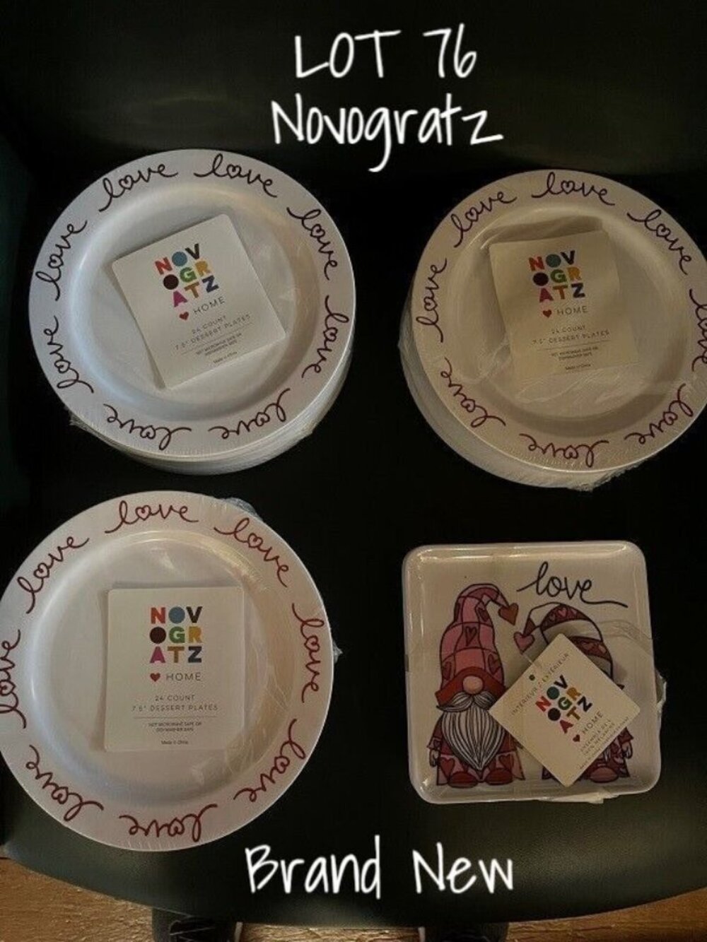 Novogratz Outdoor Home Melamine Dessert Side Dish Plates lot  76 Brand New
